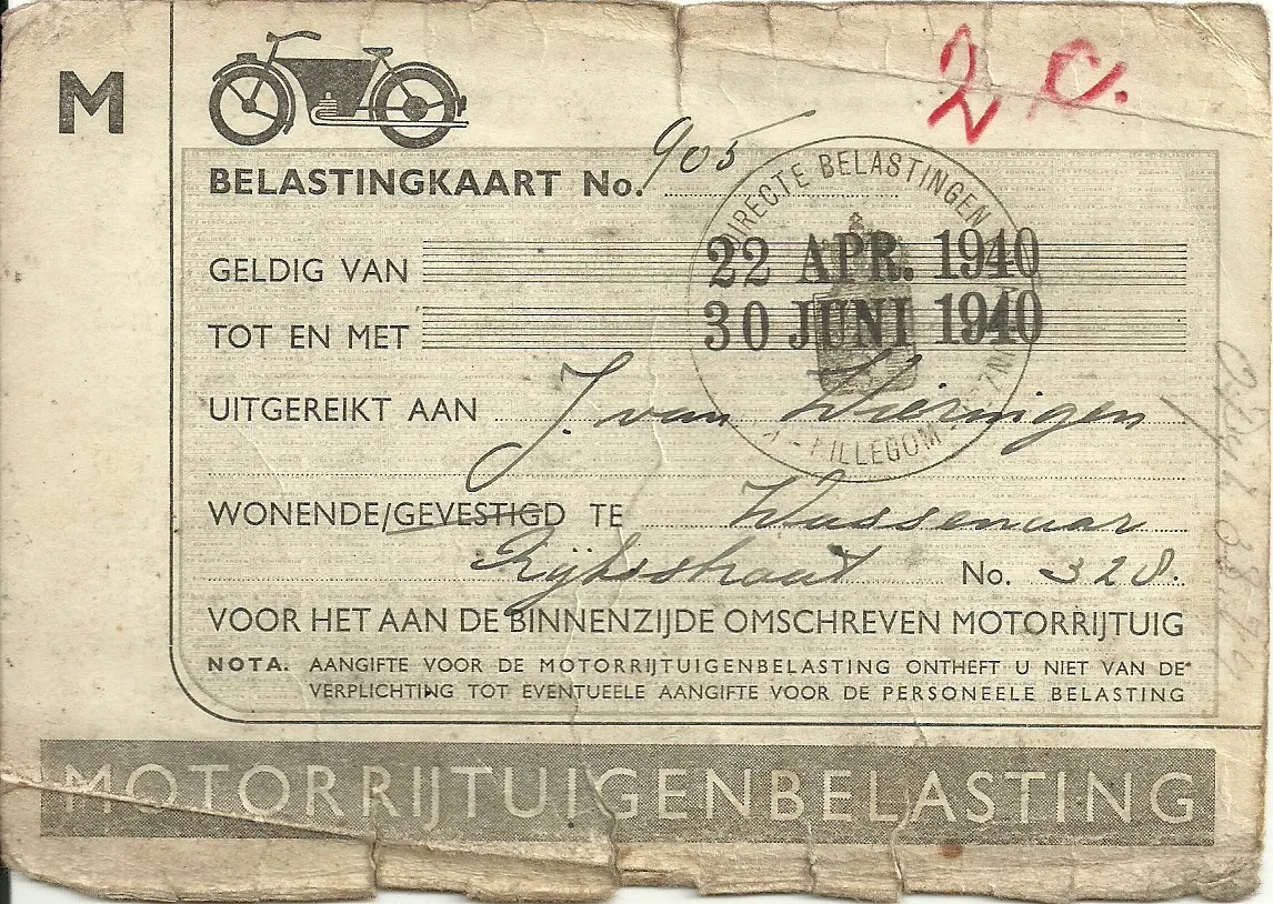 Tabel met wegenbelasting per gewicht en brandstof voor personenautos